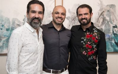 Rafael Cavalcante recebeu nomes das artes e da arquitetura no abre da sua exposição.